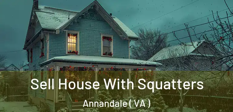  Sell House With Squatters Annandale ( VA )