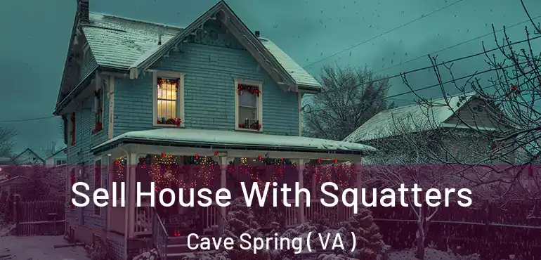  Sell House With Squatters Cave Spring ( VA )