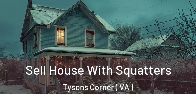  Sell House With Squatters Tysons Corner ( VA )
